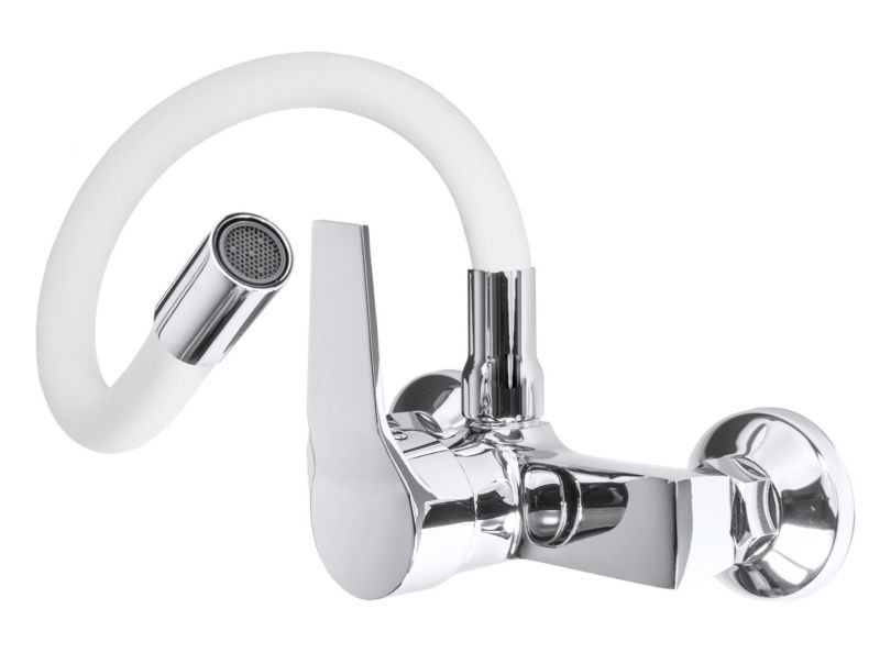 Kuchyňská baterie stojánková Granitan Flex White Baterie dřezová nástěnná 1 ks.
