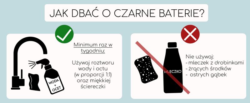 Bateria kuchenna YOKA ścienna elastyczna wylewka kran czarna 1 szt.