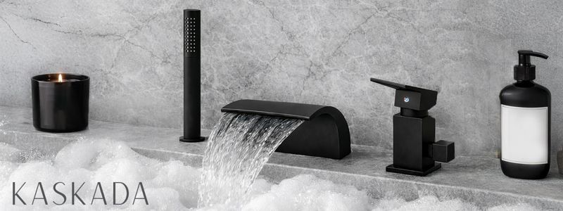 Bateria nawannowa Estiva KASKADA Black czarna 3-otworowa 1 szt.