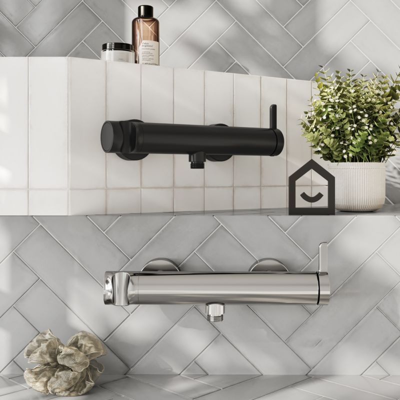 Bateria prysznicowa GoodHome Maza czarna