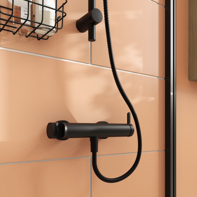 Bateria prysznicowa GoodHome Maza czarna