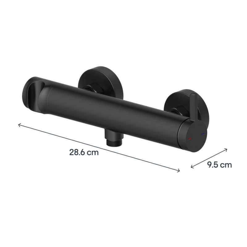 Bateria prysznicowa GoodHome Maza czarna