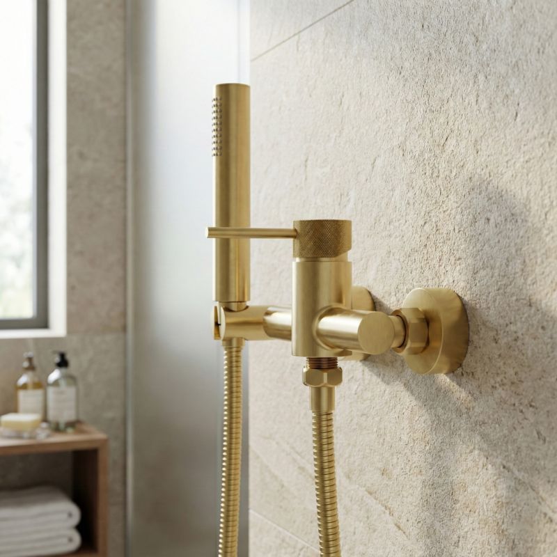 Bateria prysznicowa GoodHome Owens złota