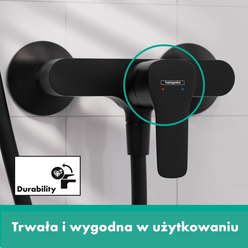 Bateria prysznicowa Hansgrohe MySport czarna