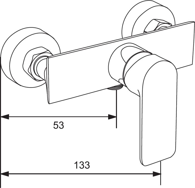 Bateria prysznicowa Mexen Alexa chrom 1 szt.