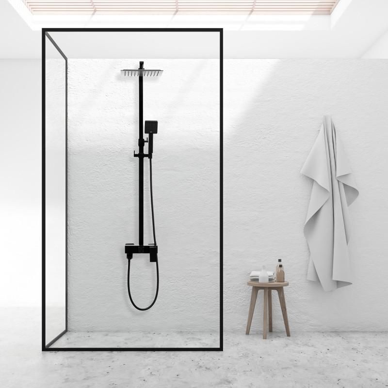 Bateria prysznicowa Yoka Home natynkowa z zestawem prysznicowym deszczownica 25 cm 1 szt.