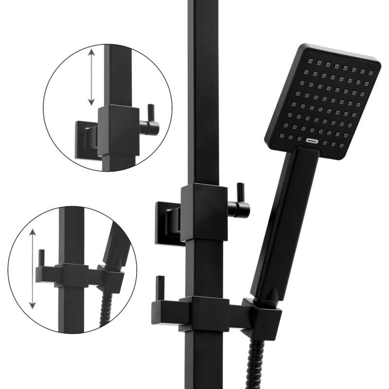 Bateria prysznicowa Yoka Home natynkowa z zestawem prysznicowym deszczownica 25 cm 1 szt.
