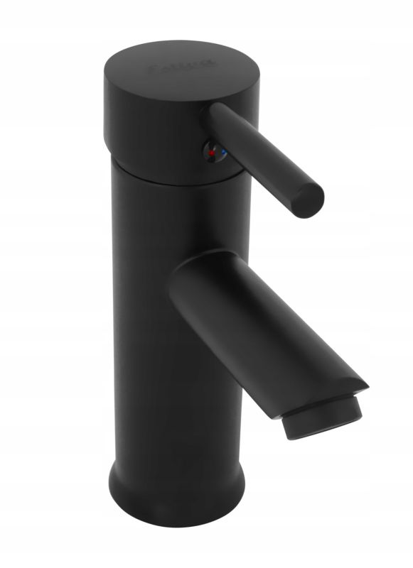 Bateria umywalkowa Estiva MIZA 17 Black czarna  z perlatorem niska 17 cm 1 szt.