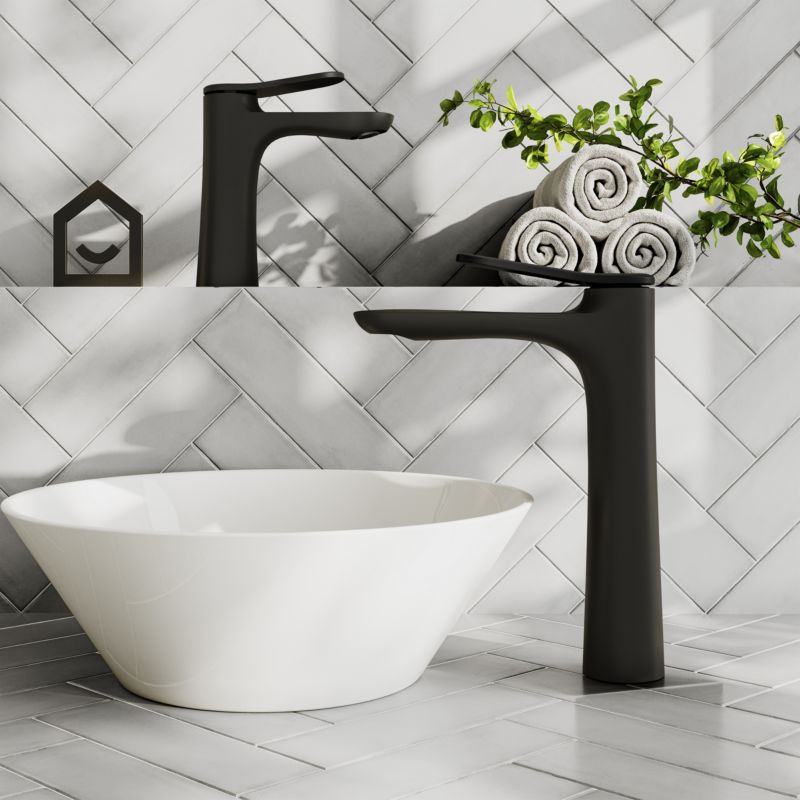 Bateria umywalkowa GoodHome Kentia M czarna
