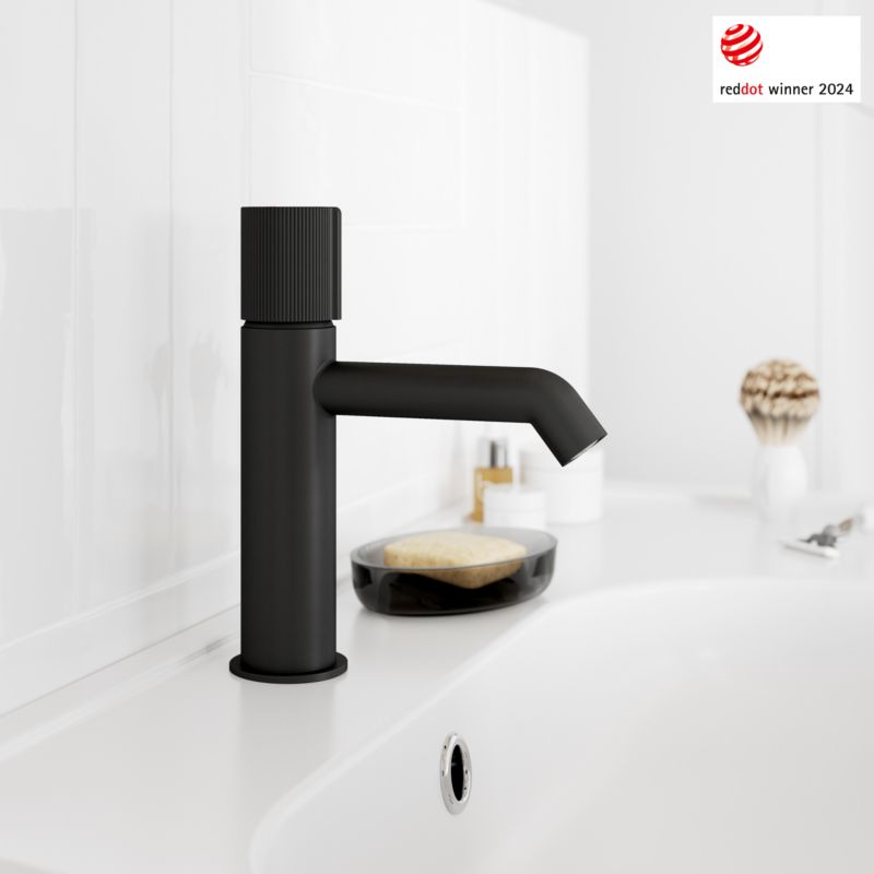 Bateria umywalkowa GoodHome Levanna M czarny mat