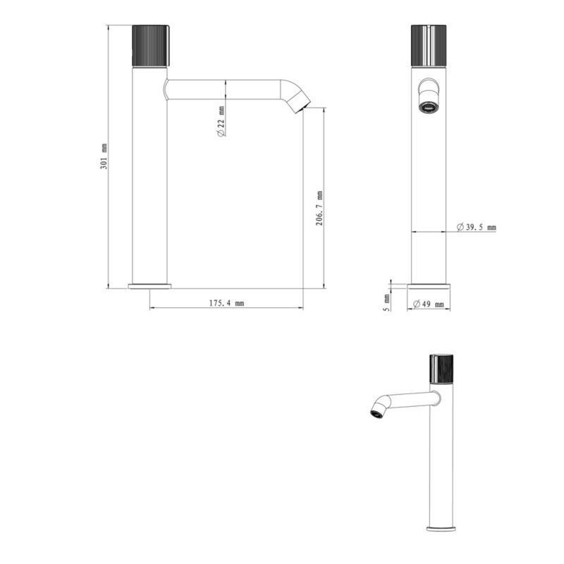 Bateria umywalkowa GoodHome Levanna XL chrom