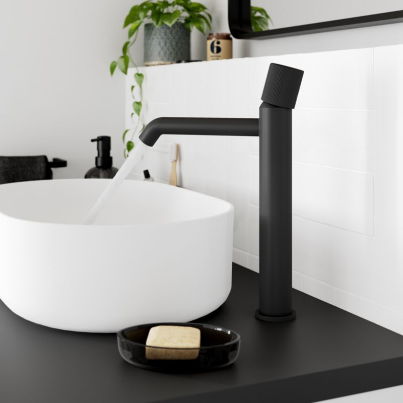 Bateria umywalkowa GoodHome Levanna XL czarny mat