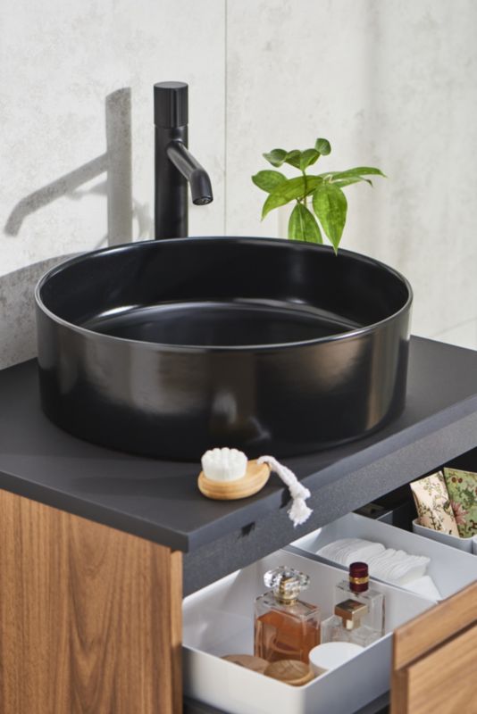Bateria umywalkowa GoodHome Levanna XL czarny mat