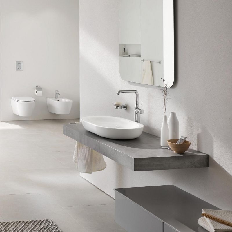 Grohe Essence New High Chrome umyvadlová baterie Jednopáková Movable 1 ks.