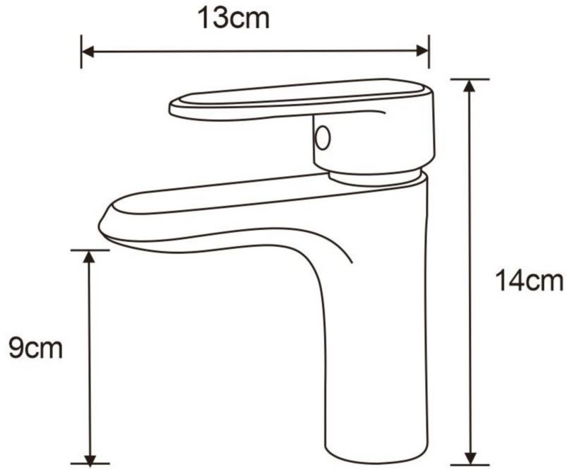 Bateria umywalkowa Mexen Alda czarna 14x13 cm 1 szt.