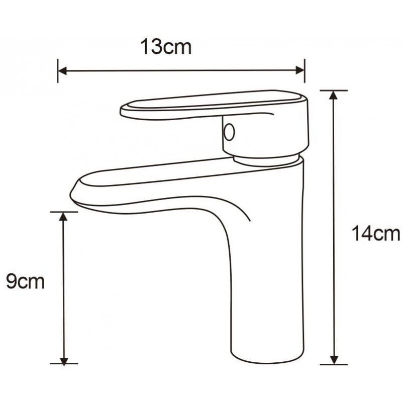 Bateria umywalkowa Mexen Alda złota 14 cm 1 szt.