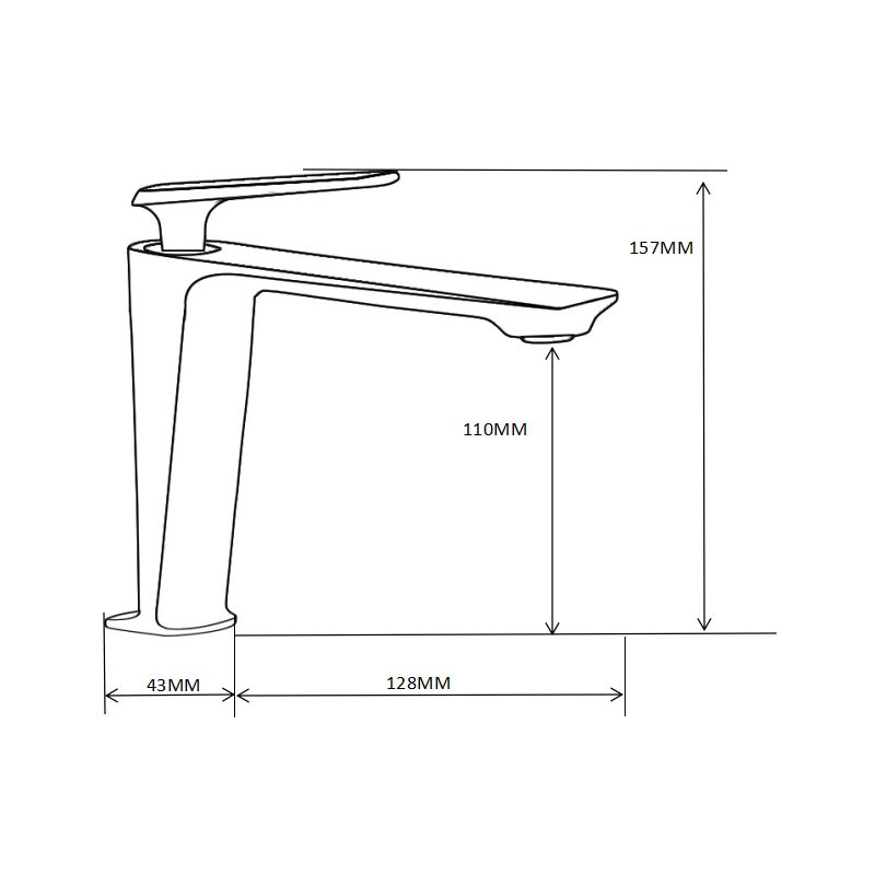 Bateria umywalkowa Mexen Ares chrom 15,7 cm 1 szt.