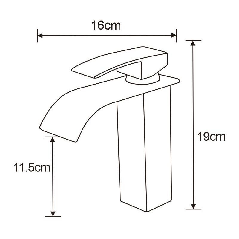 Bateria umywalkowa Mexen Aries złoty 19x16 cm 1 szt.