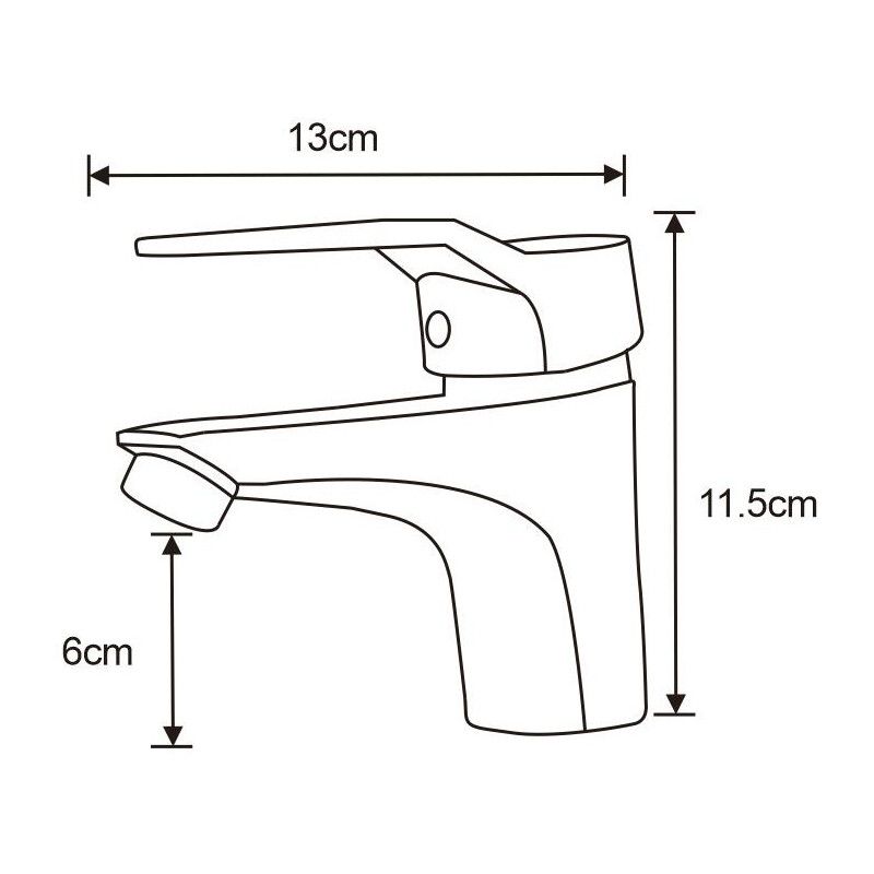 Bateria umywalkowa Mexen Caro chrom 11,5 cm 1 szt.