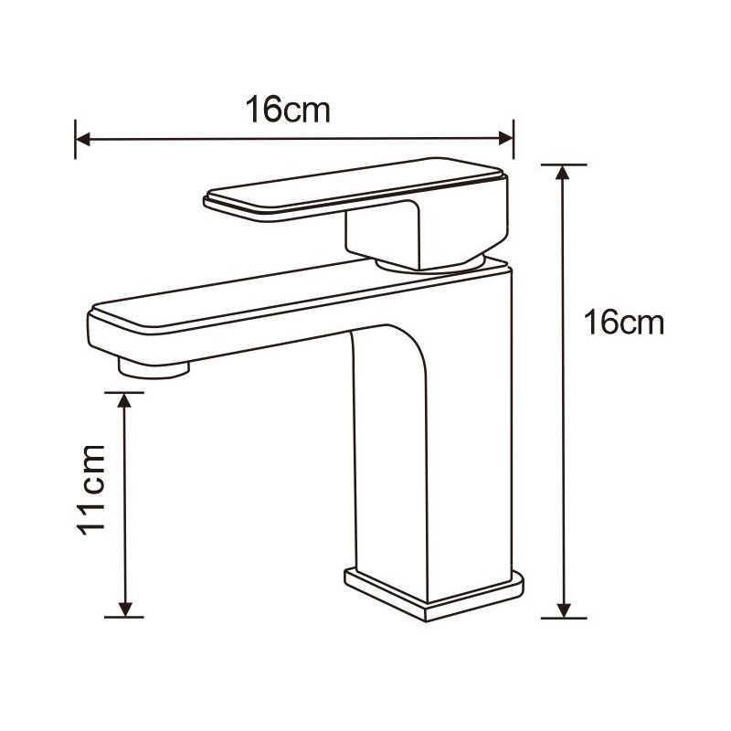 Bateria umywalkowa Mexen Cetus czarna 16 cm 1 szt.