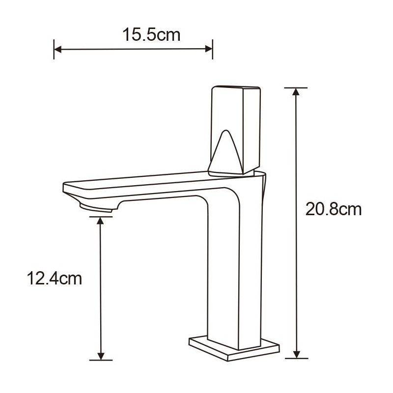 Bateria umywalkowa Mexen Crux złota 20,8 cm 1 szt.