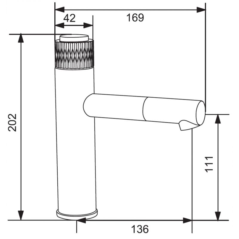 Bateria umywalkowa Mexen Diamond chrom 20,2 cm 1 szt.