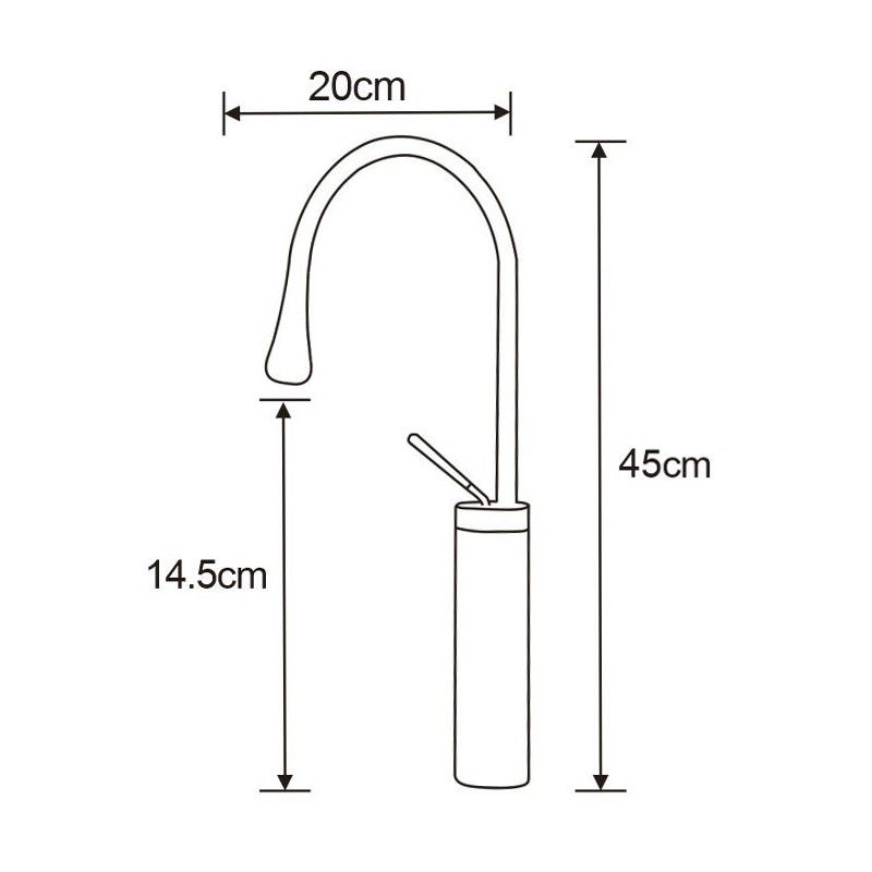 Bateria umywalkowa Mexen Dorado złoty 45 cm 1 szt.