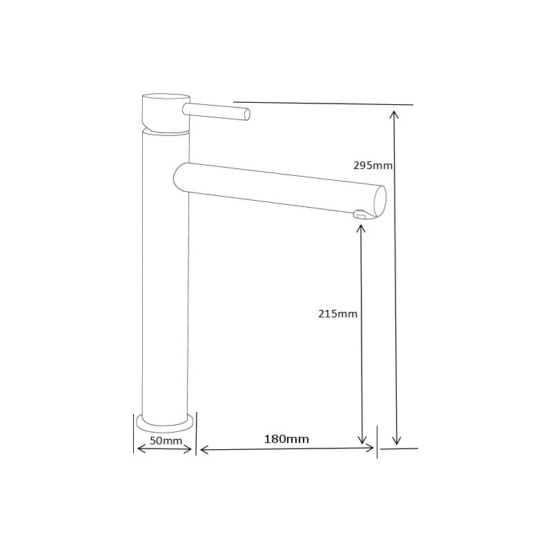 Bateria umywalkowa Mexen Elba czarna 29,5 cm 1 szt.