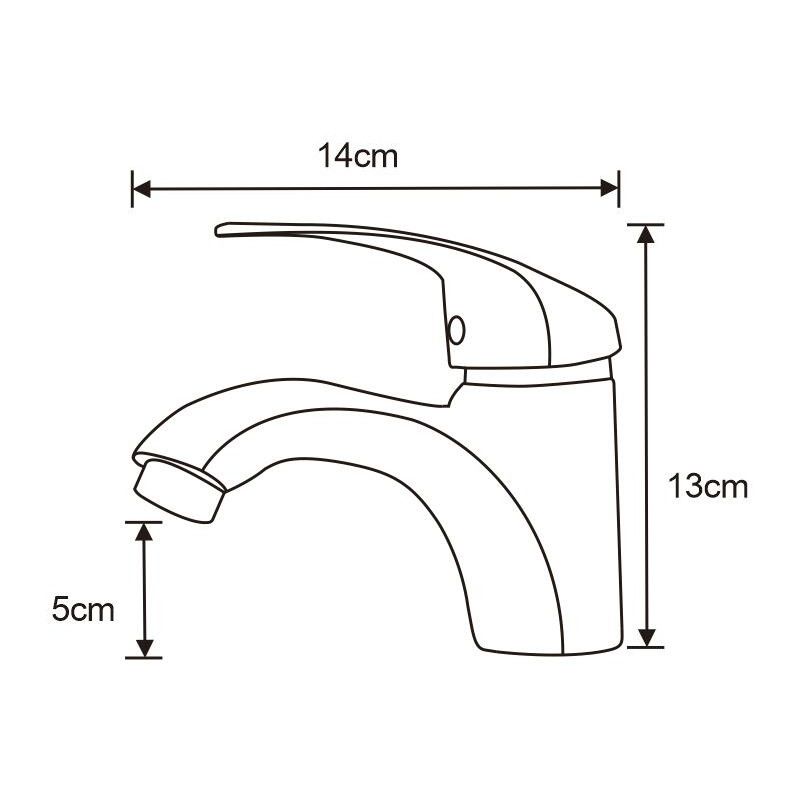 Bateria umywalkowa Mexen Fabia czarna 13x14 cm 1 szt.