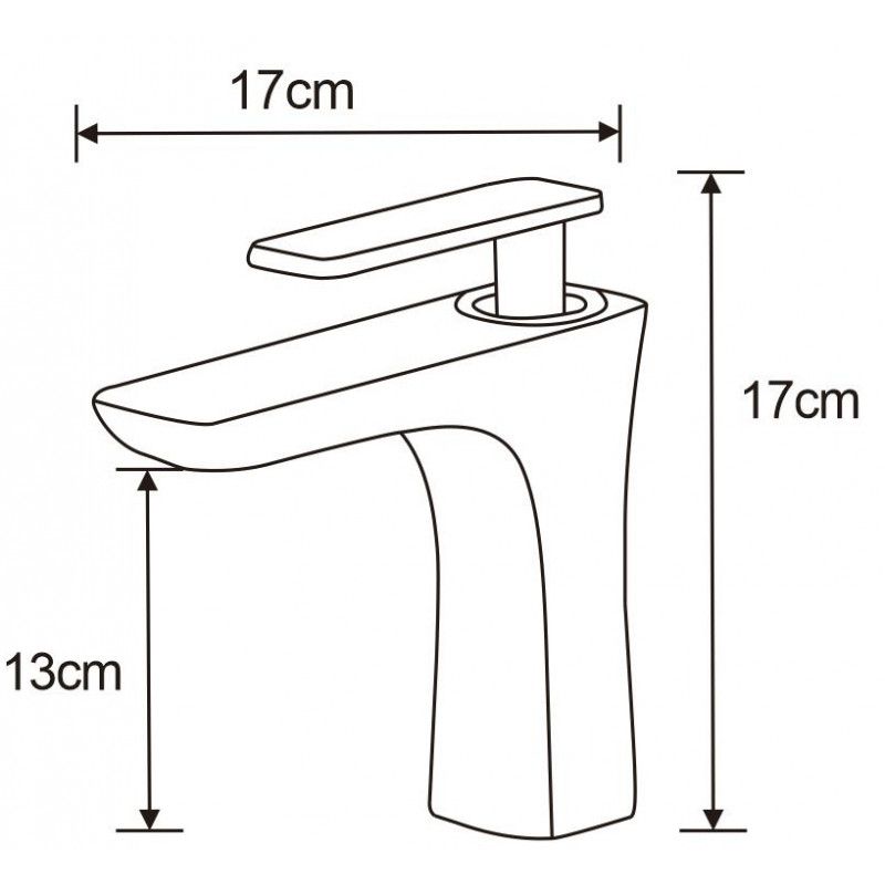 Bateria umywalkowa Mexen Indus czarna 17 cm 1 szt.