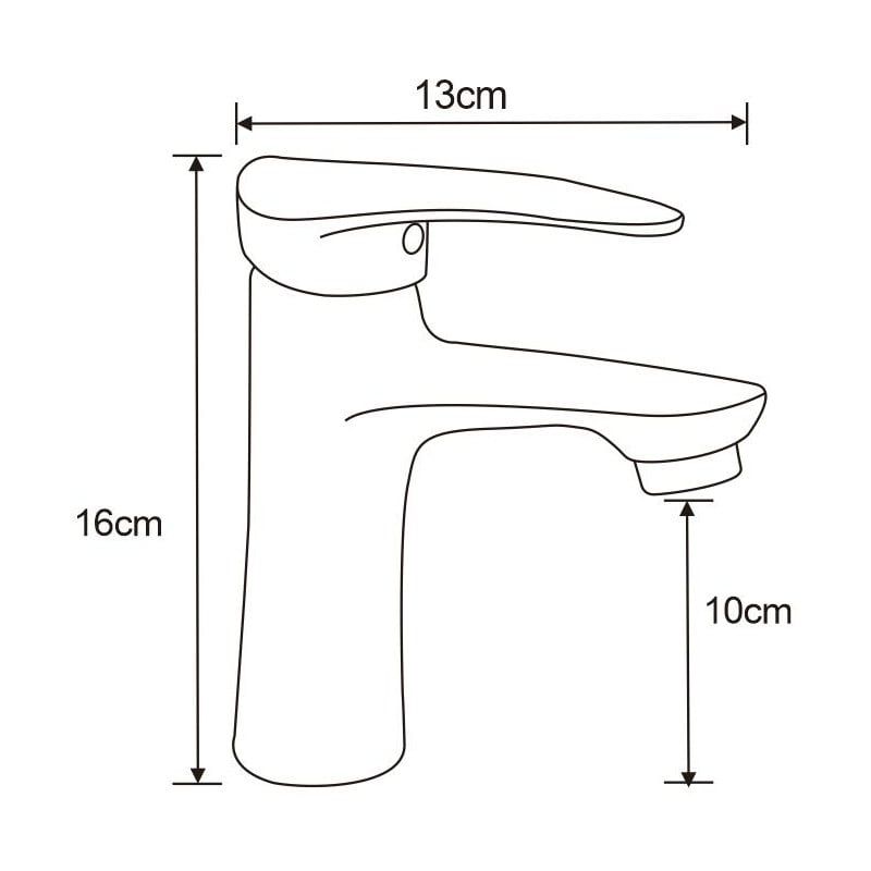 Bateria umywalkowa Mexen Irys chrom 16 cm 1 szt.