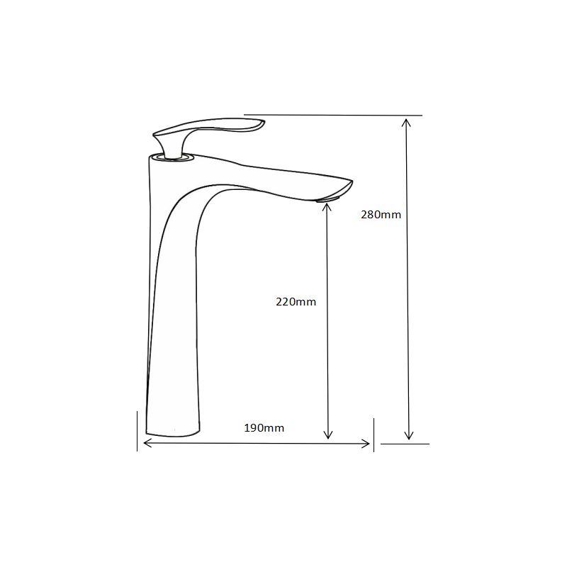 Bateria umywalkowa Mexen Lily złota 28 cm 1 szt.