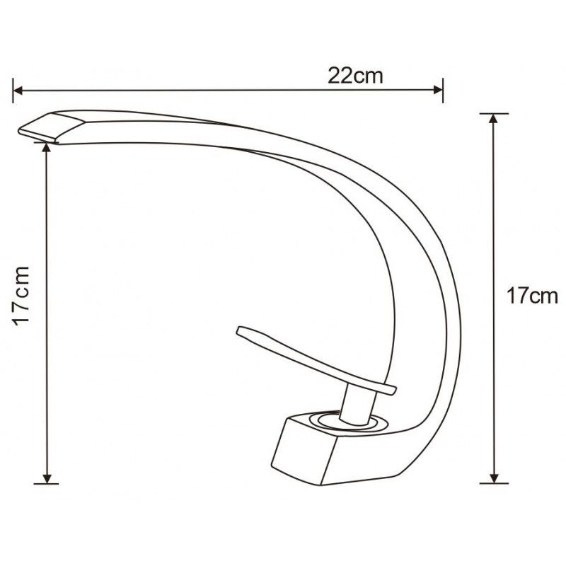 Bateria umywalkowa Mexen Lupus chrom 17 cm 1 szt.
