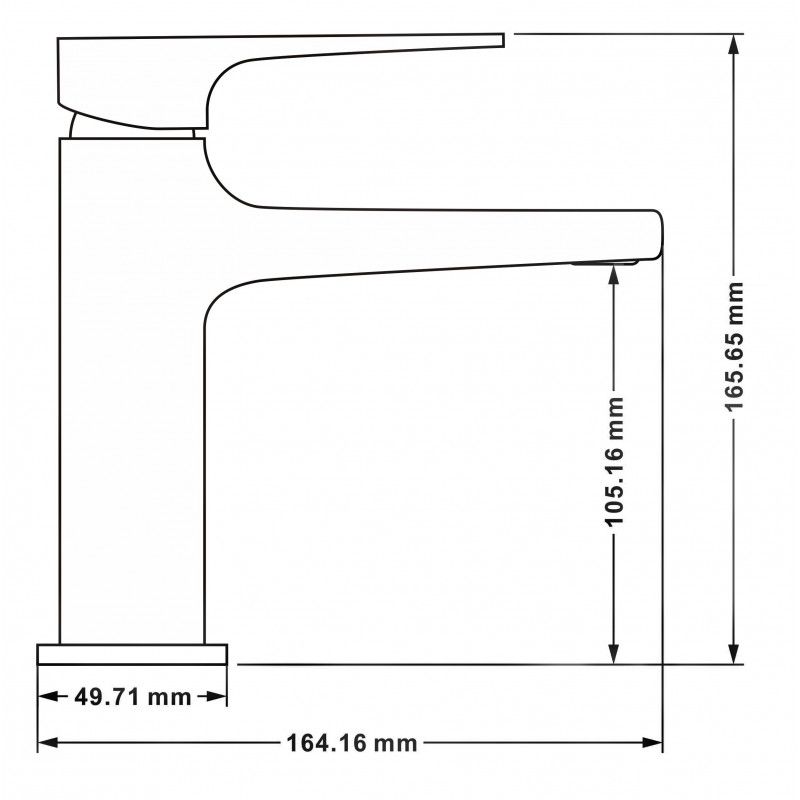 Bateria umywalkowa Mexen Lynx czarna 16,5 cm 1 szt.