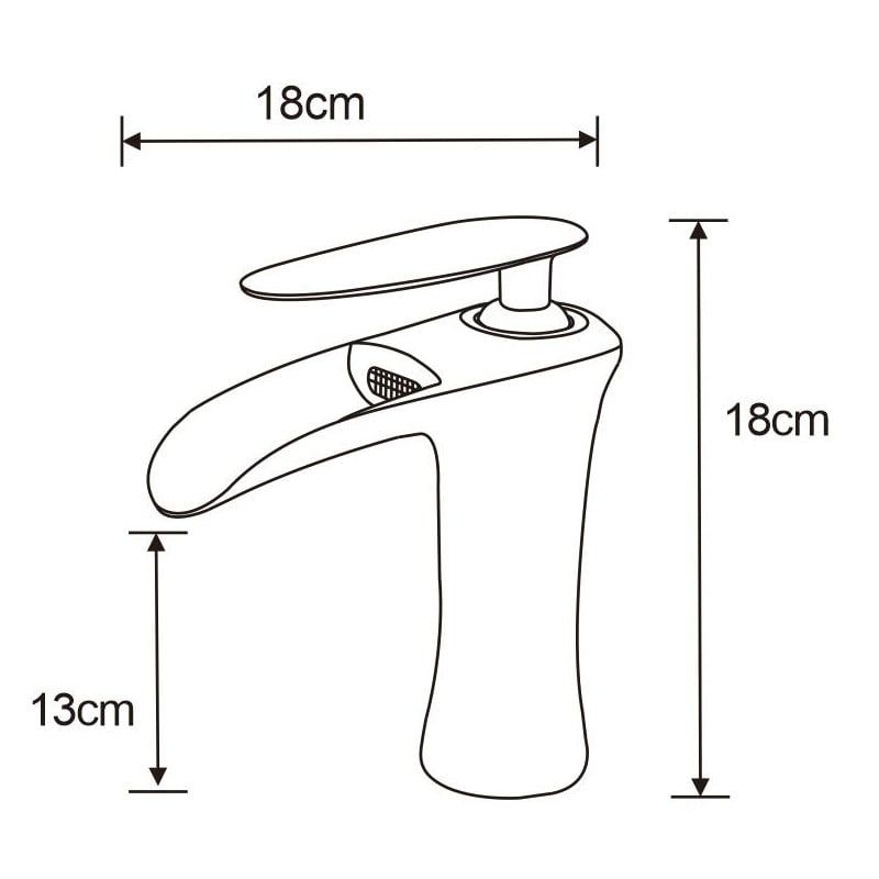 Bateria umywalkowa Mexen Lyra chrom 18 cm 1 szt.