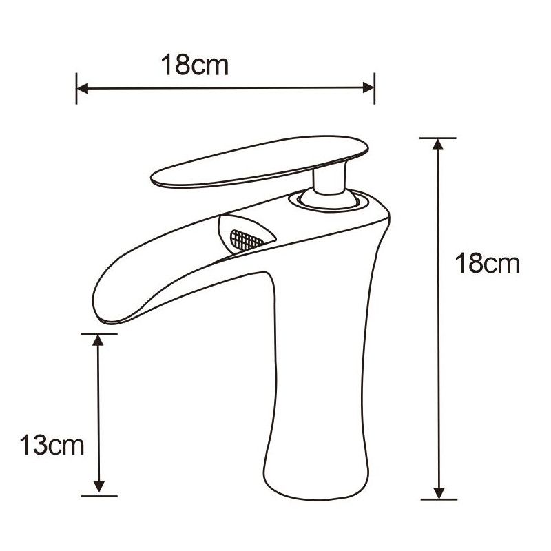 Bateria umywalkowa Mexen Lyra złota 18 cm 1 szt.
