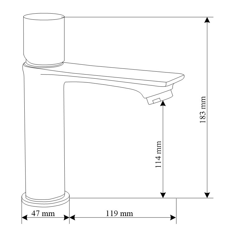 Bateria umywalkowa Mexen Royo One czarna/różowe złoto 18,3x11,9 cm 1 szt.