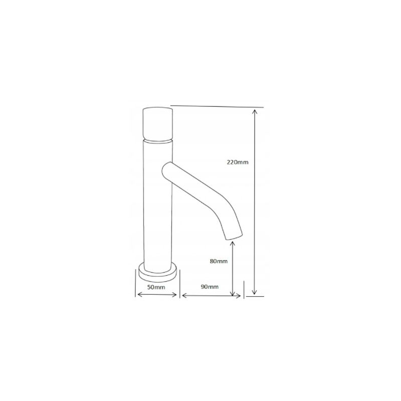 Bateria umywalkowa Mexen Rumba One różowe złoto 22x9 cm 1 szt.