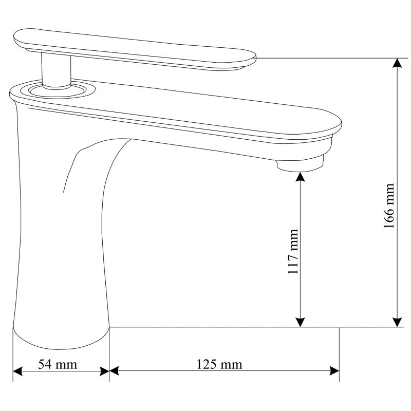 Bateria umywalkowa Mexen Trinity chrom 17,1x12,3 cm 1 szt.