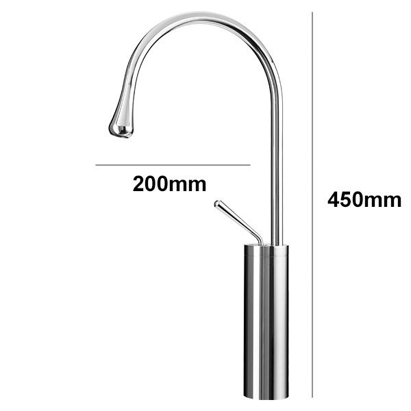 Silla Luca vysoká otočná umyvadlová baterie S-1154 chrom, 1 ks.