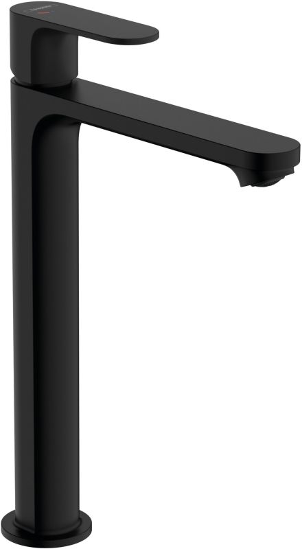 Bateria umywalkowa stojąca Hansgrohe Rebris S czarny mat wysoka wylewka CoolStart 1 szt.
