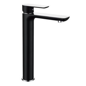 Bateria umywalkowa stojąca Mexen Alfa czarny/chrom 29 cm 1 szt.