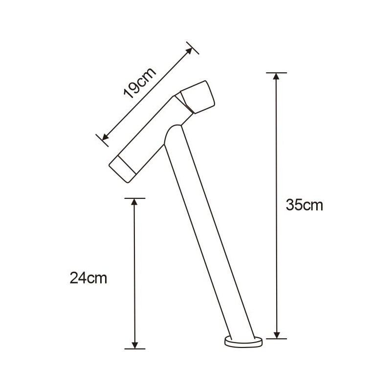Bateria umywalkowa stojąca Mexen Astro chrom 35x19 cm 1 szt.