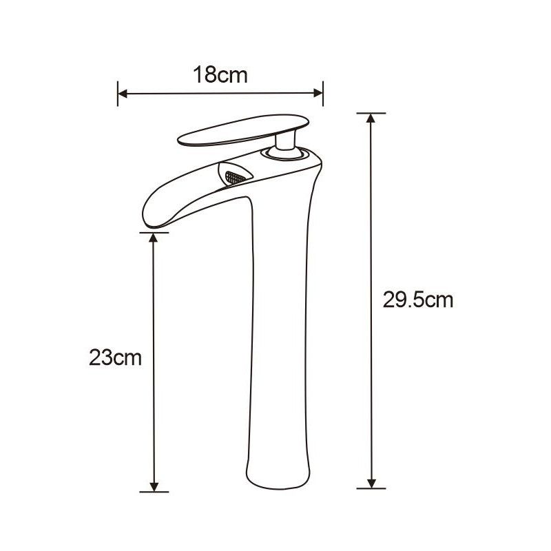 Bateria umywalkowa stojąca Mexen Lyra złota 29,5cm 1 szt.