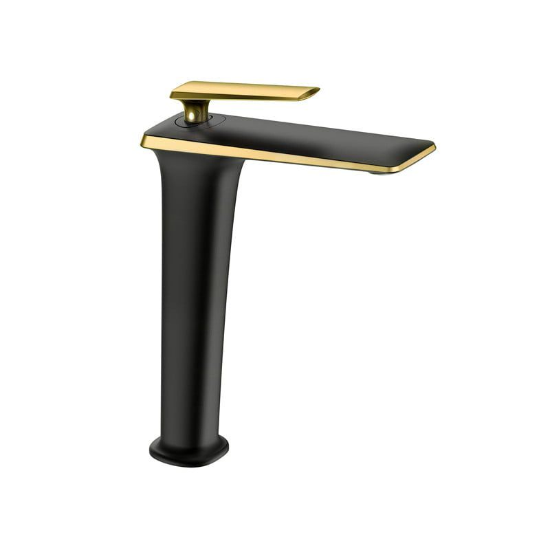 Bateria umywalkowa stojąca Mexen Purus czarna/złota 29 cm 1 szt.