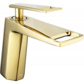 Bateria umywalkowa stojąca Mexen Topaz złota 17,5 cm 1 szt.