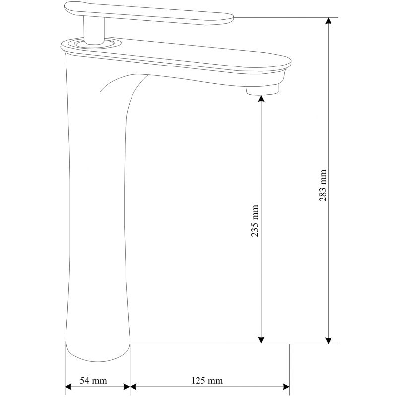 Bateria umywalkowa stojąca Mexen Trinity chrom 28,3x12,5 cm 1 szt.