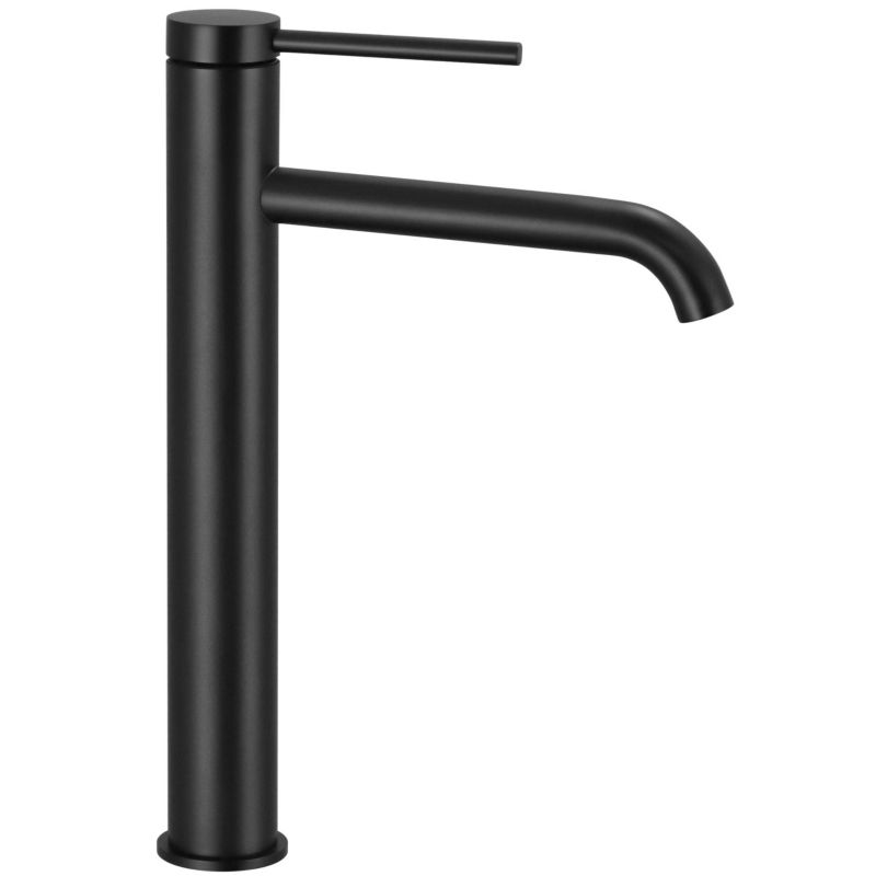 Bateria umywalkowa stojąca Rea Clif czarny mat ceramiczna głowica perlator 1 szt