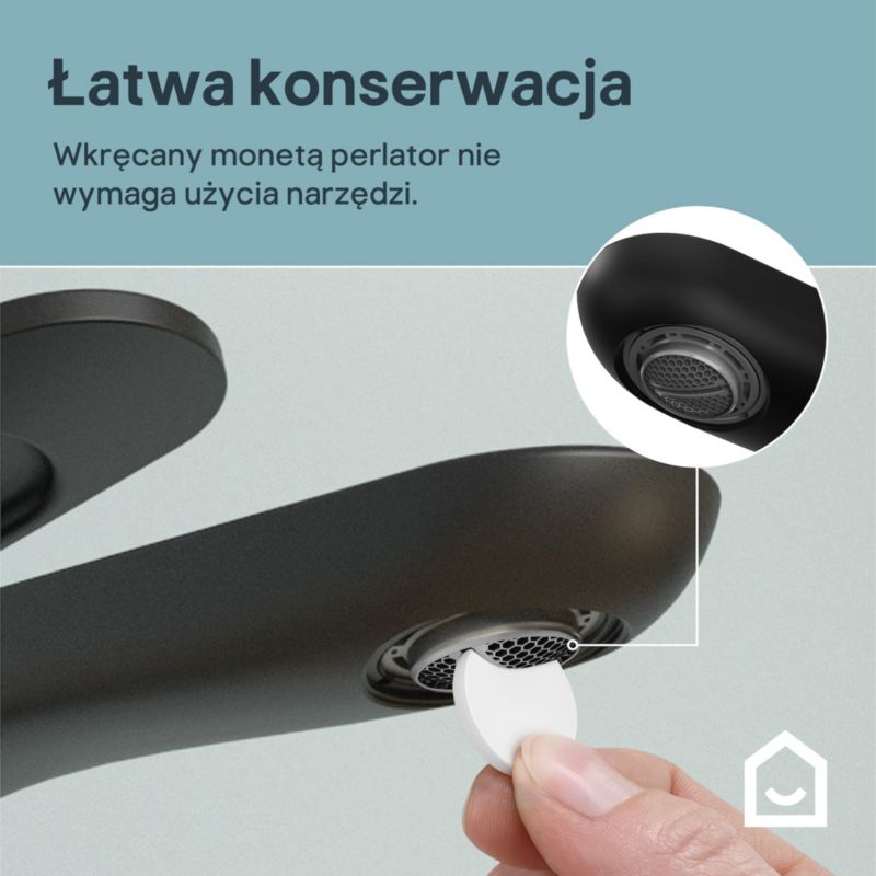 Bateria umywalkowa wysoka GoodHome Kentia XL czarna