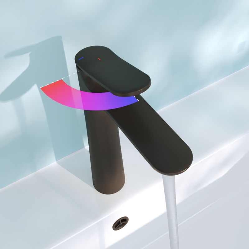 Bateria umywalkowa wysoka GoodHome Kentia XL czarna